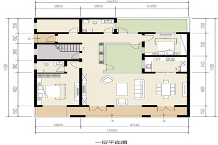 51盖房网 自建房 农村自建房 > 正文  二层有一间家庭厅,书房.