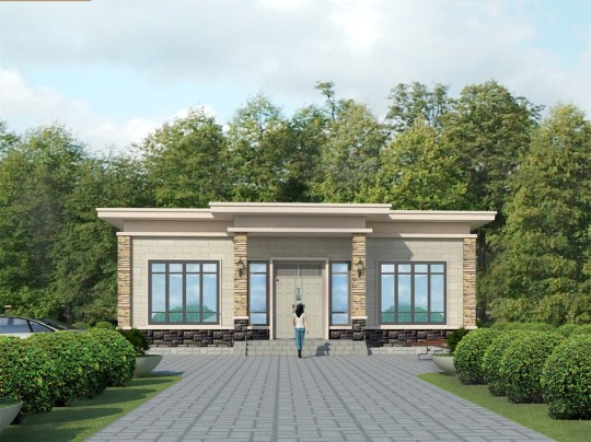 3m 3600元 5000元 框架欧式风格一层农村别墅 现代 | 二层 | 砖混