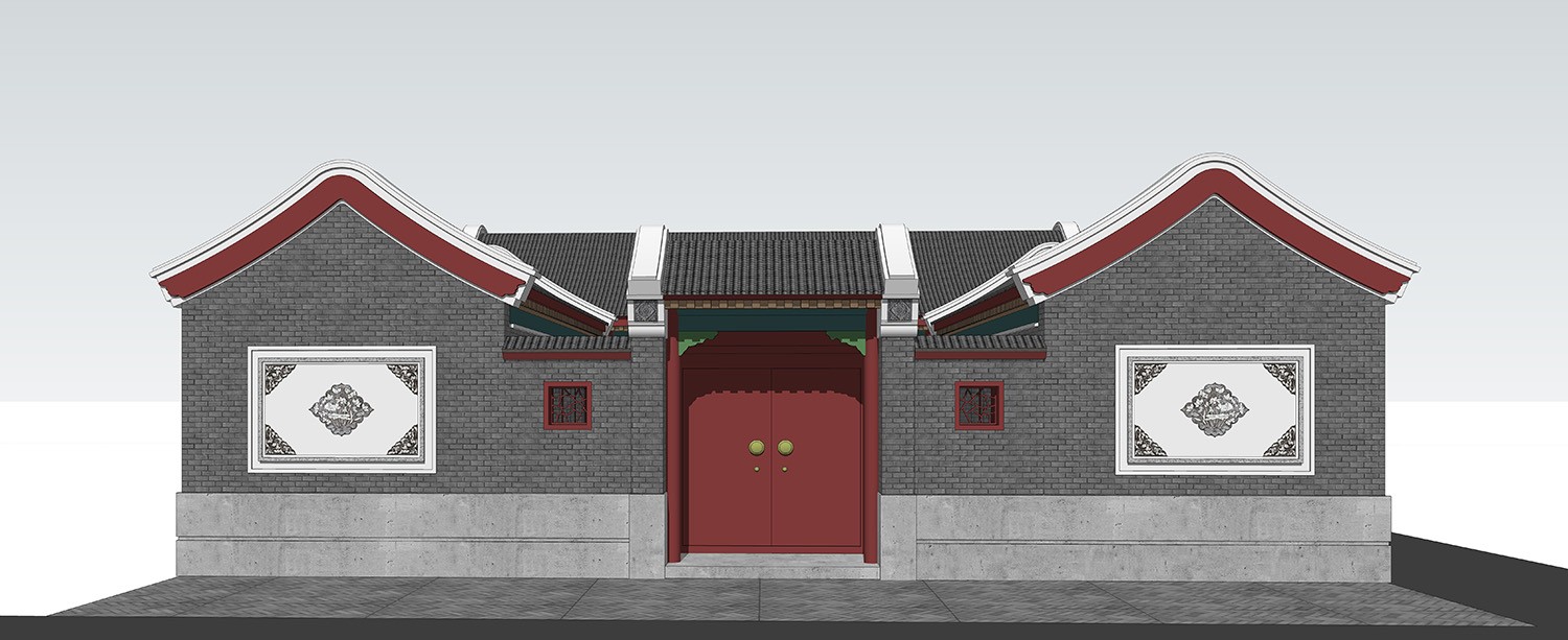 占地15x19一层自建三合院设计全套施工图