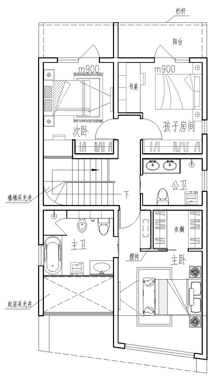 7x11米自建房图纸,7x11米自建房 图纸库 > 占地7x11二层带庭院自建别墅设计全套施工图
