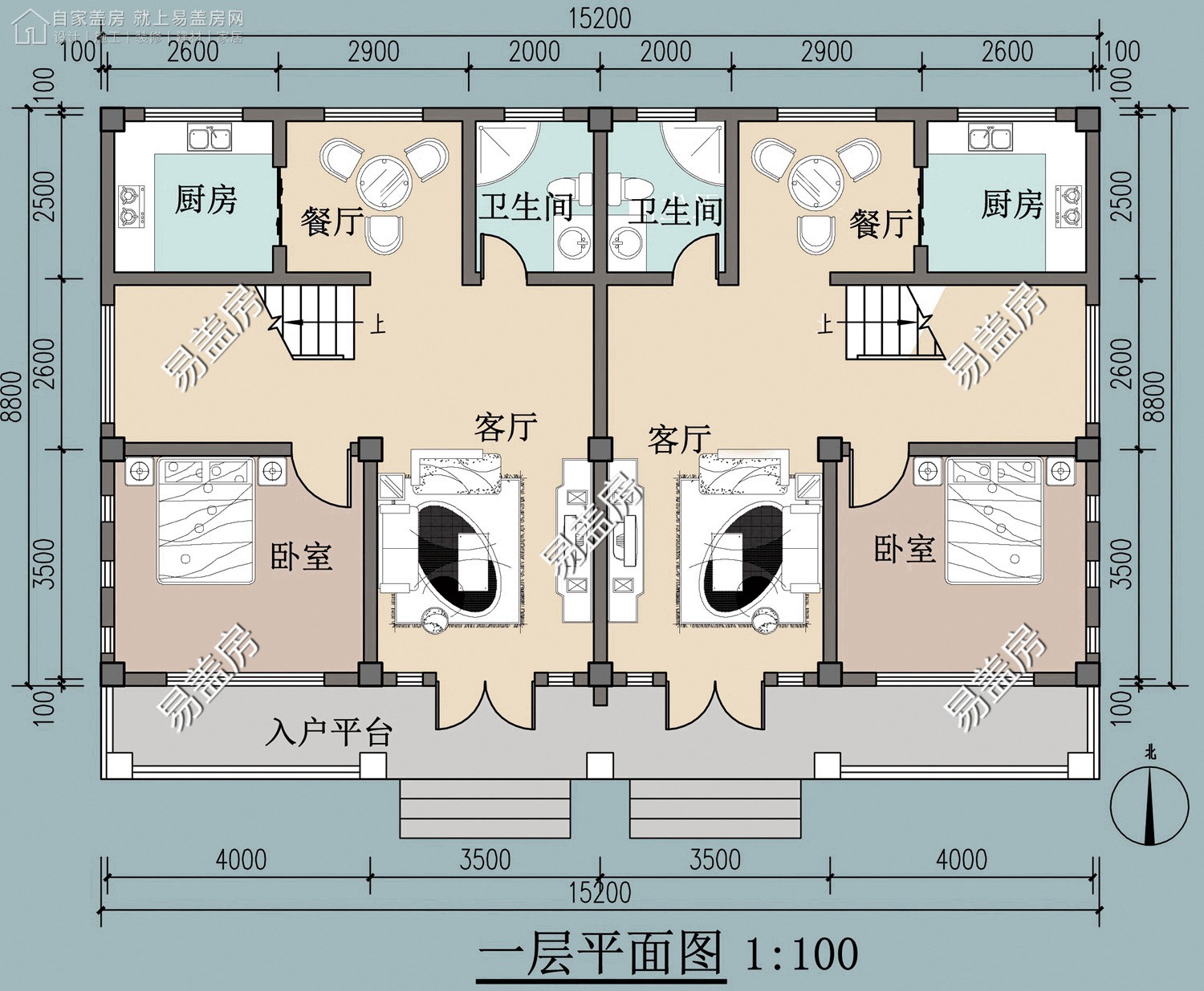 现代二层别墅设计图平面图