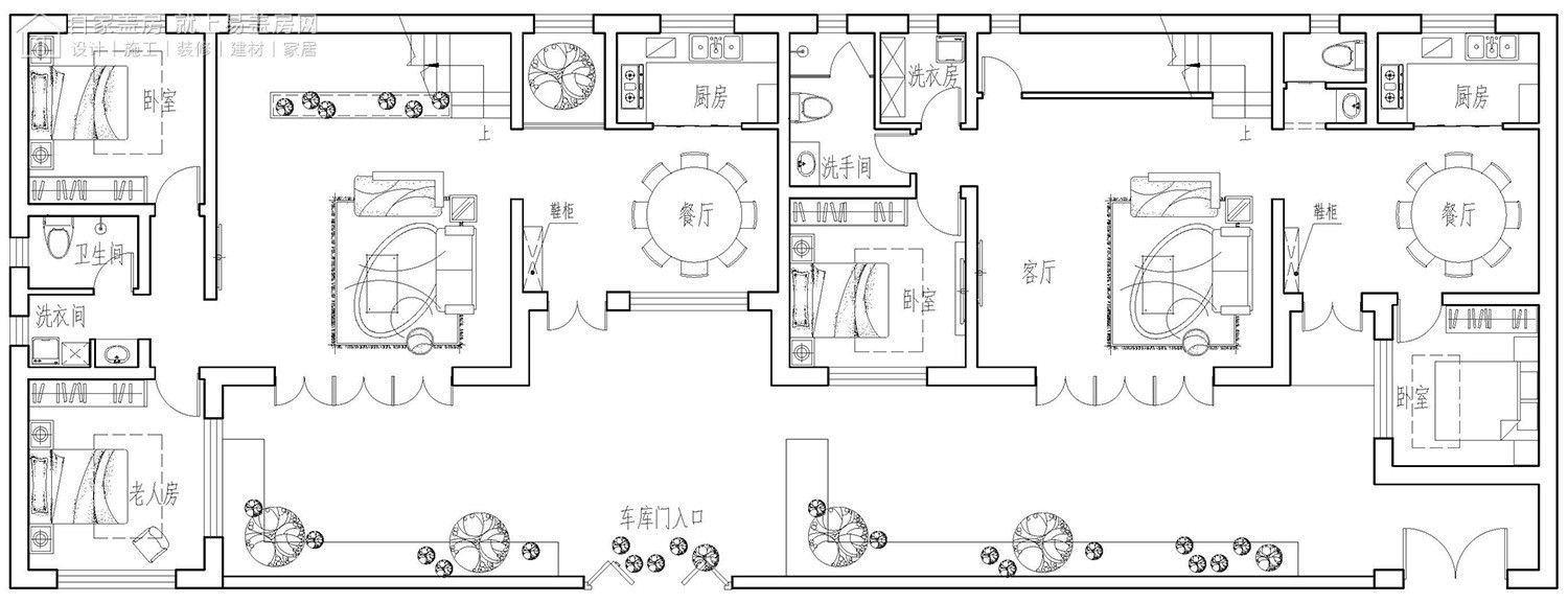 欧式二层别墅设计图平面图