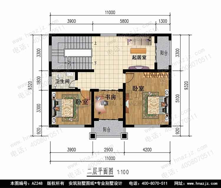 【海派经典】11x8三层小面积别墅设计图