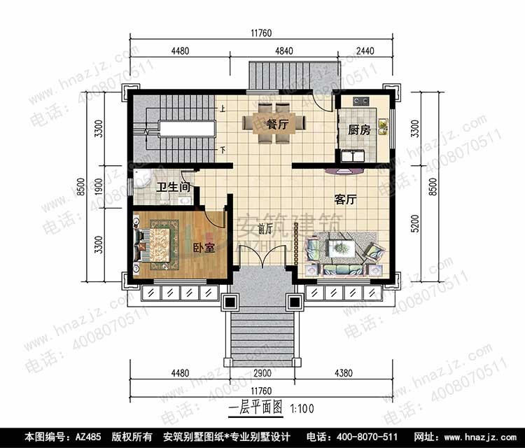 一百平米农村别墅外观效果图,带地下室房子设计图