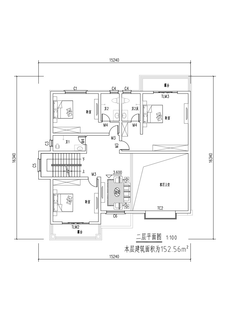 欧式三层别墅设计图平面图