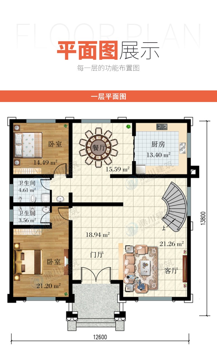 占地12.6*.8米,三层欧式别墅 图纸 - 住宅在线