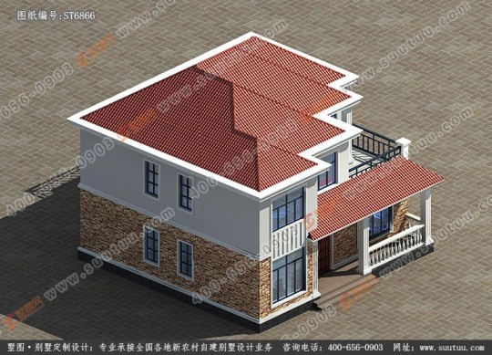 田园二层别墅设计图效果图