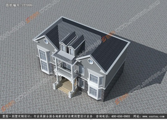 欧式二层别墅设计图效果图