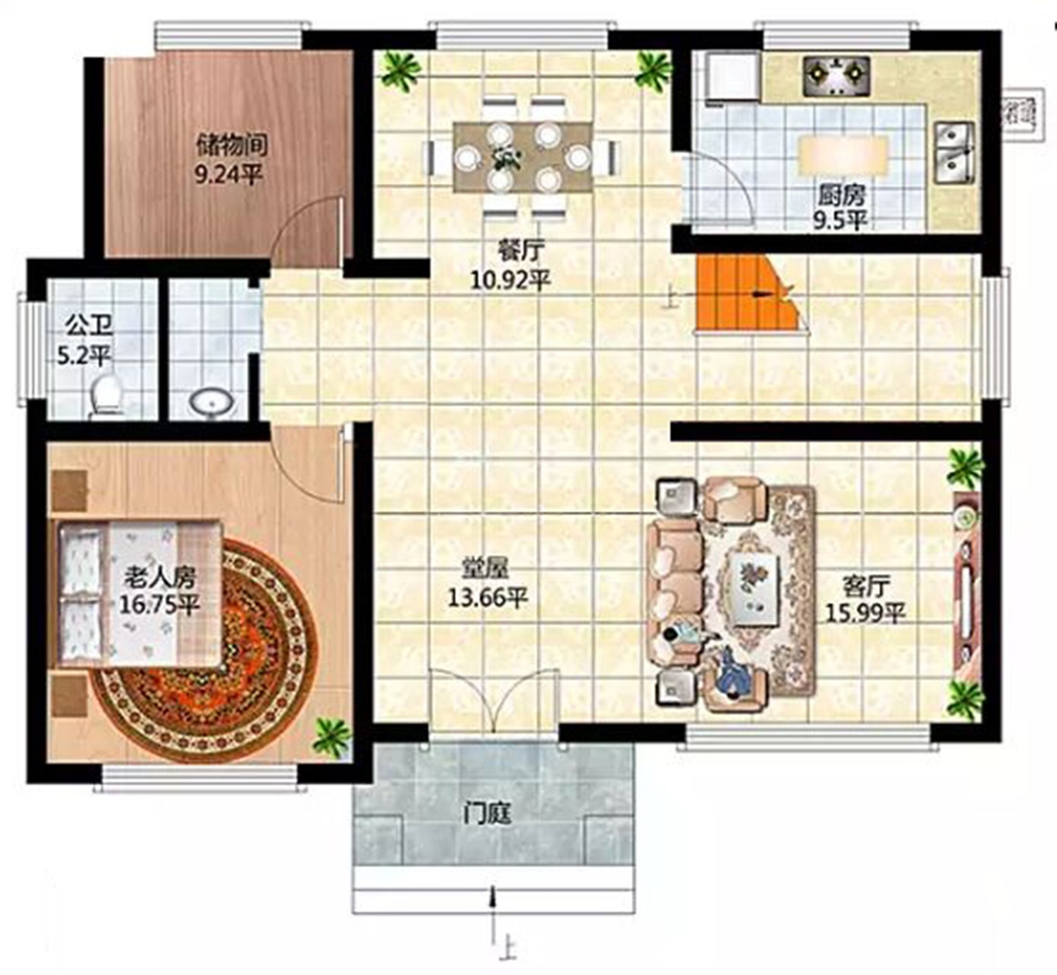 佔地12x10二層帶露臺自建別墅設計全套施工圖