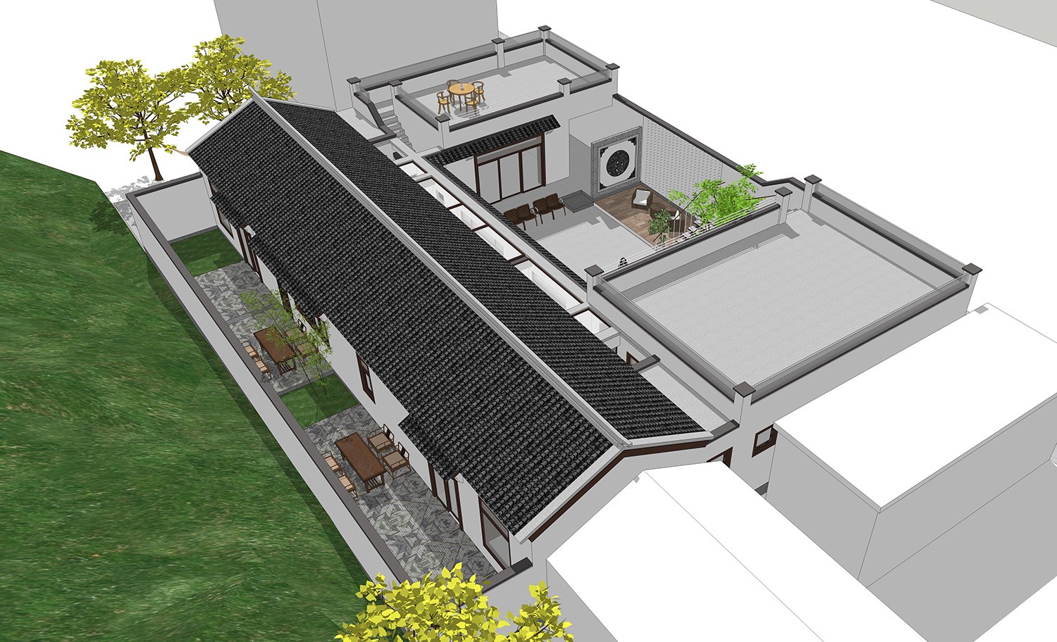 佔地22x16一層自建三合院設計全套施工圖 - 住宅在線