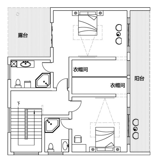 欧式三层别墅设计图平面图