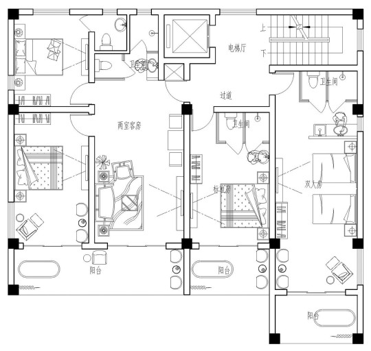 中式四层别墅设计图平面图