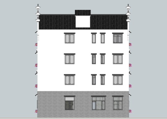 中式四层别墅设计图施工图