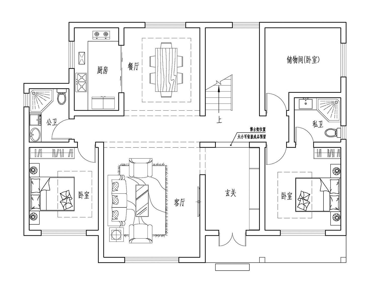 歐式二層別墅設計圖平面圖