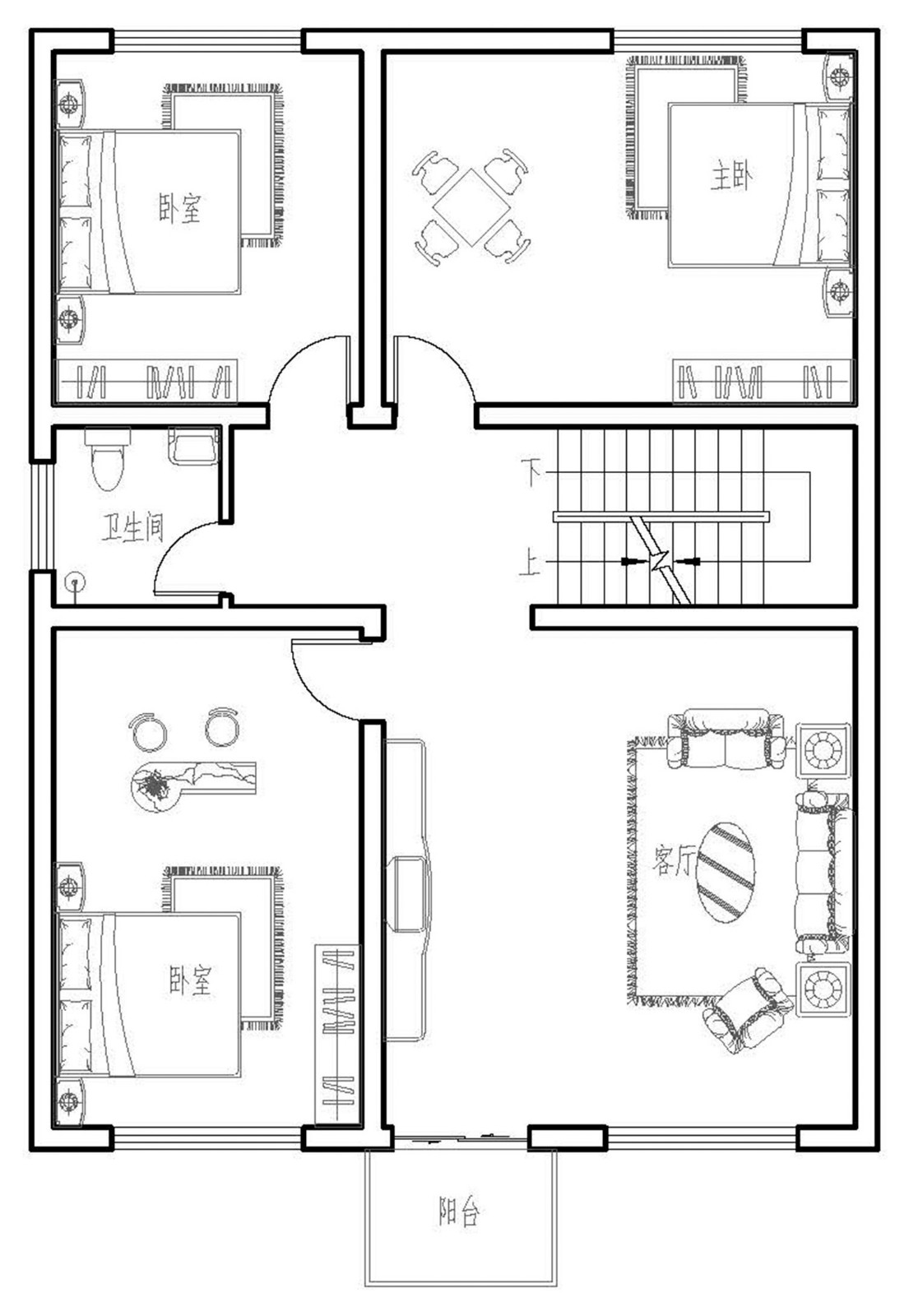 佔地9x12三層帶露臺自建別墅設計全套施工圖 - 鄉村住宅在線