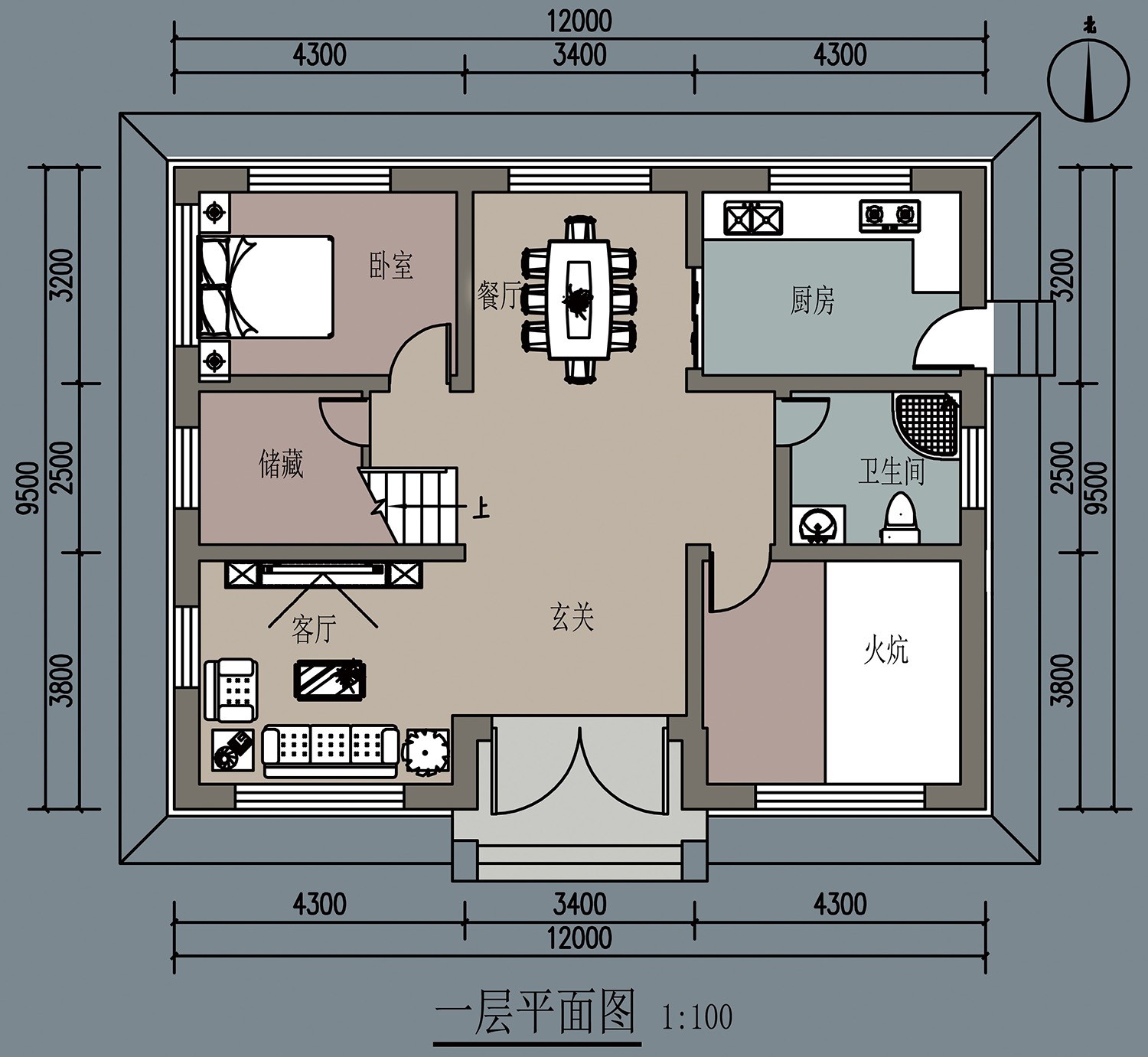 佔地12x10二層歐式自建別墅設計全套施工圖