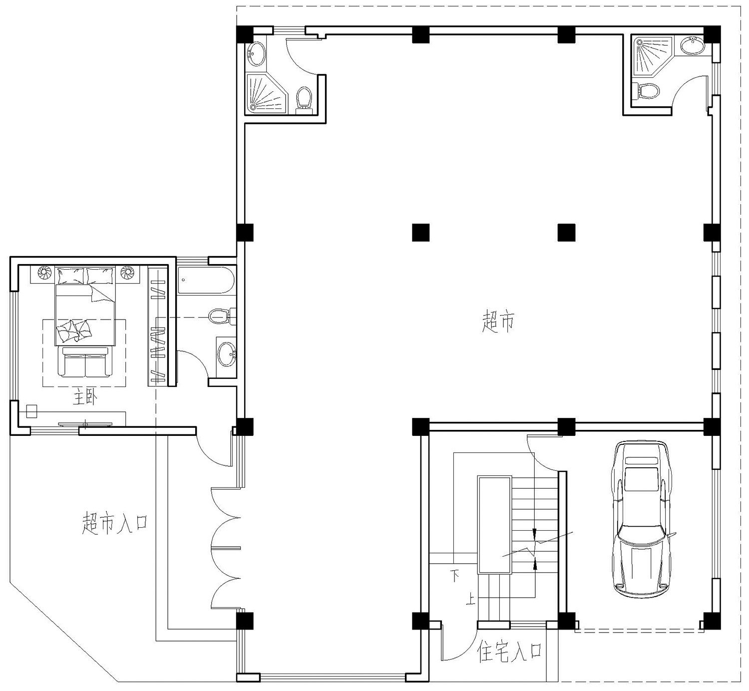 現代二層別墅設計圖平面圖