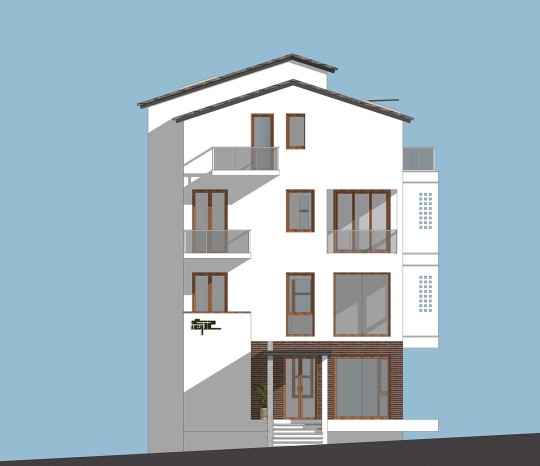 新中式四层别墅设计图施工图