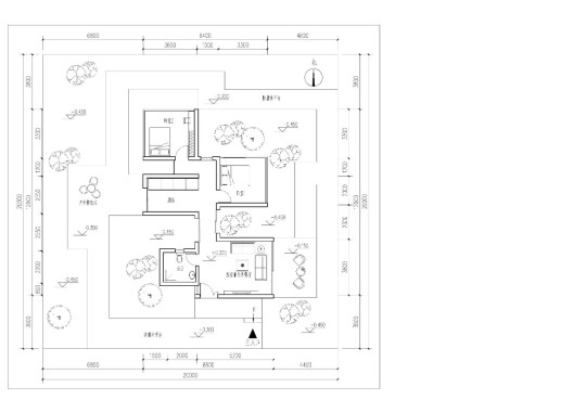 现代一层别墅设计图平面图