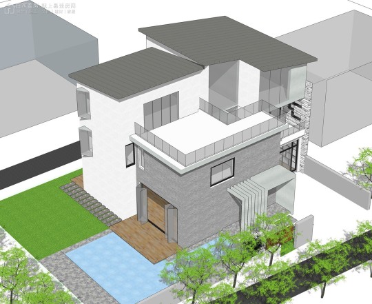 现代三层别墅设计图效果图