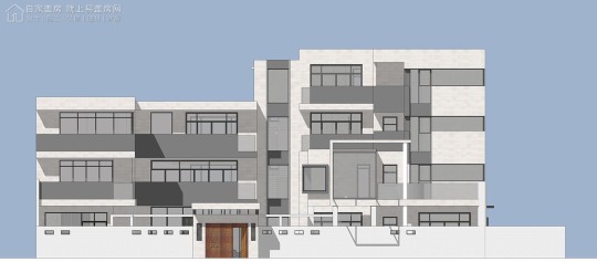 现代四层别墅设计图施工图