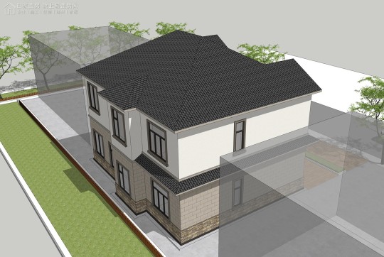 美式二层别墅设计图效果图