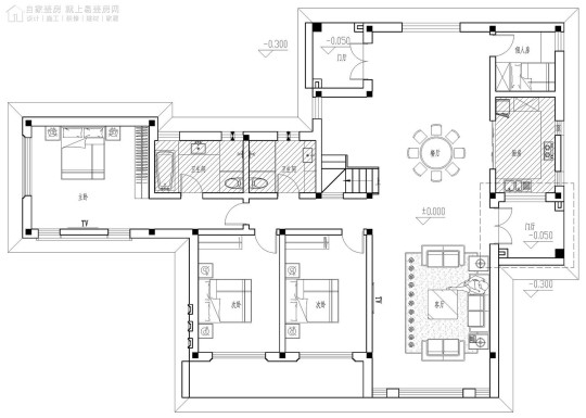 现代二层别墅设计图平面图
