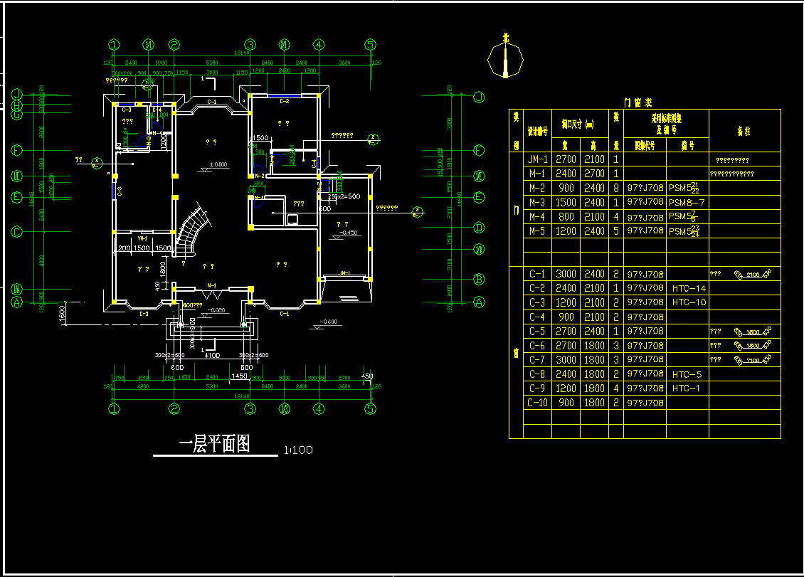 佔地18x15三層帶露臺自建別墅設計全套施工圖