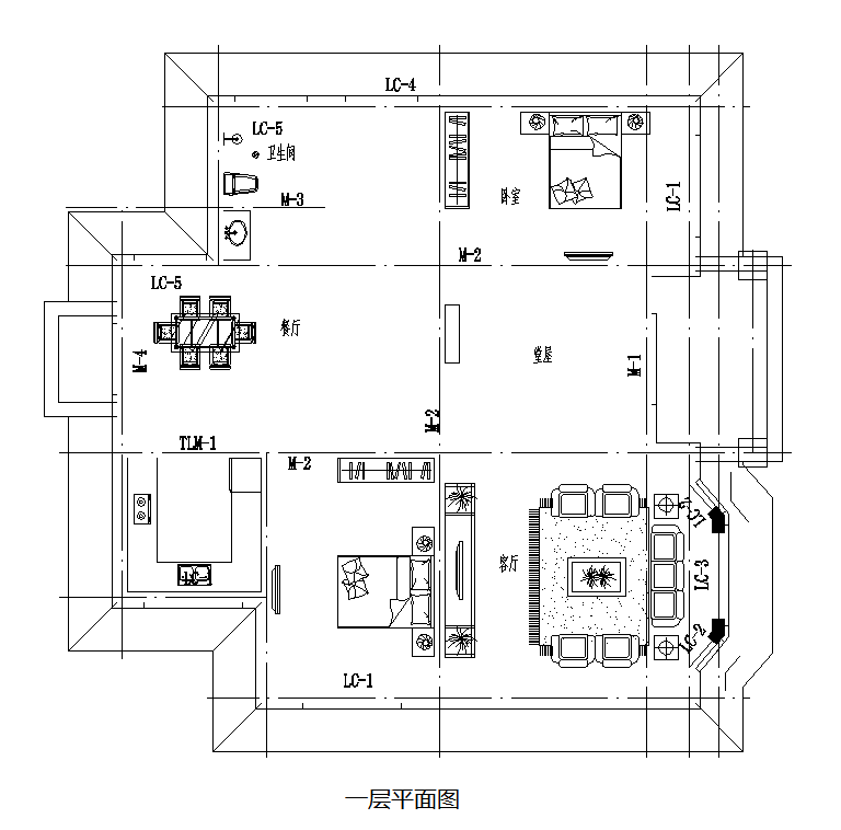 歐式二層別墅設計圖平面圖