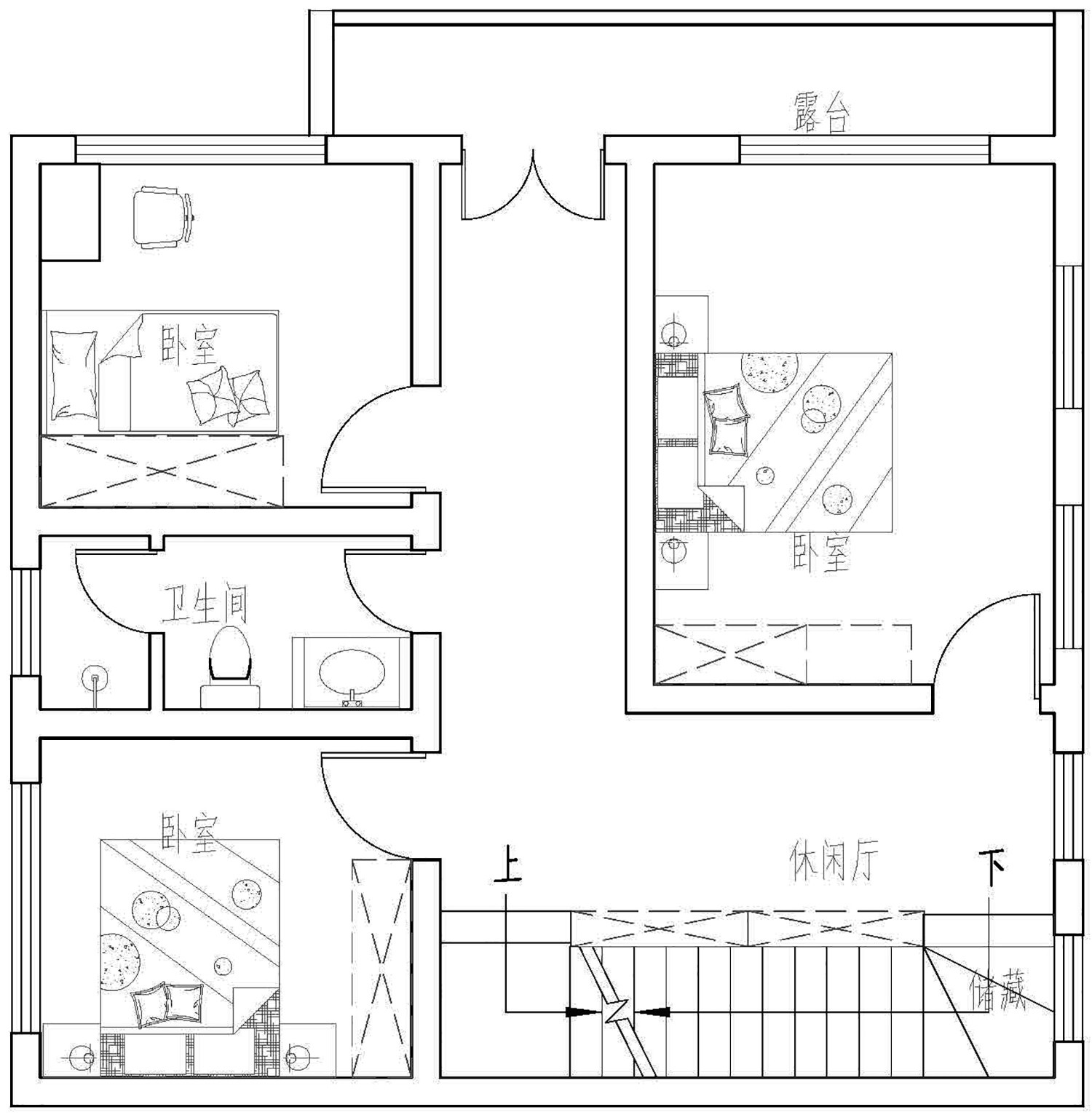 占地9x9三层带露台自建别墅设计全套施工图