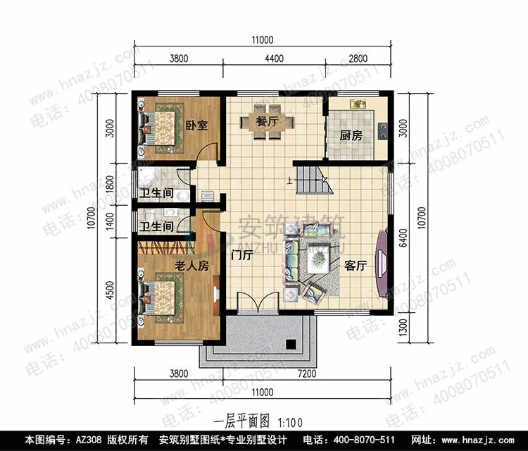 【三層經典】11x10歐式獨棟複式客廳小別墅設計