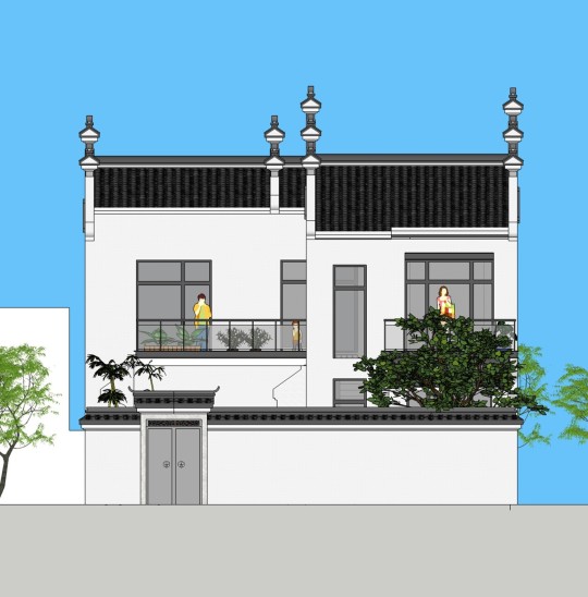 中式二层别墅设计图平面图