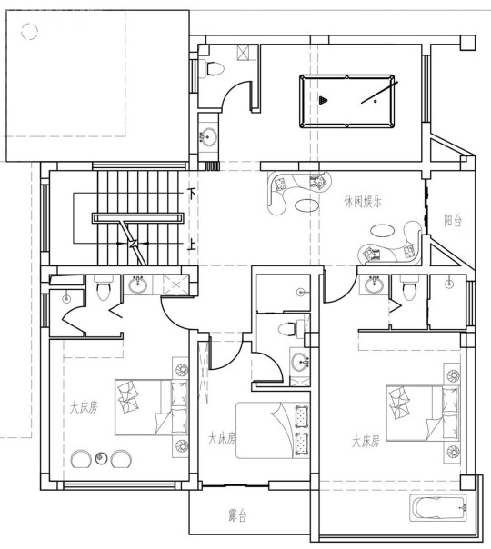 现代四层别墅设计图施工图