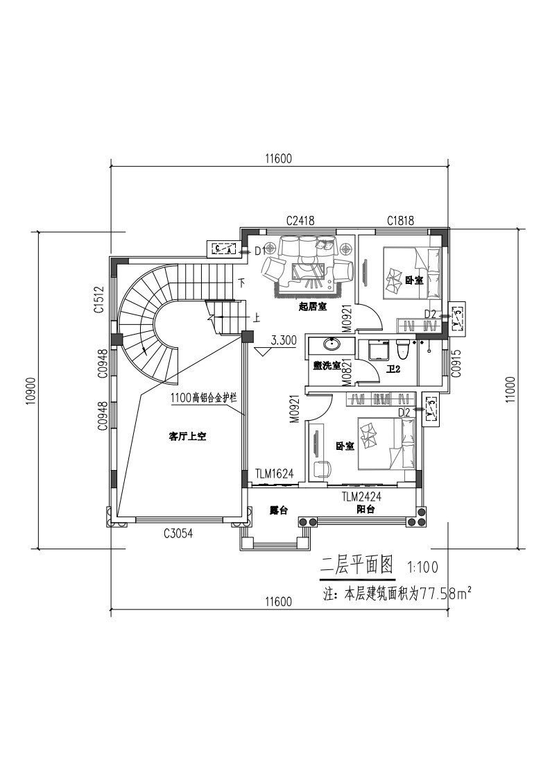 歐式三層別墅設計圖平面圖