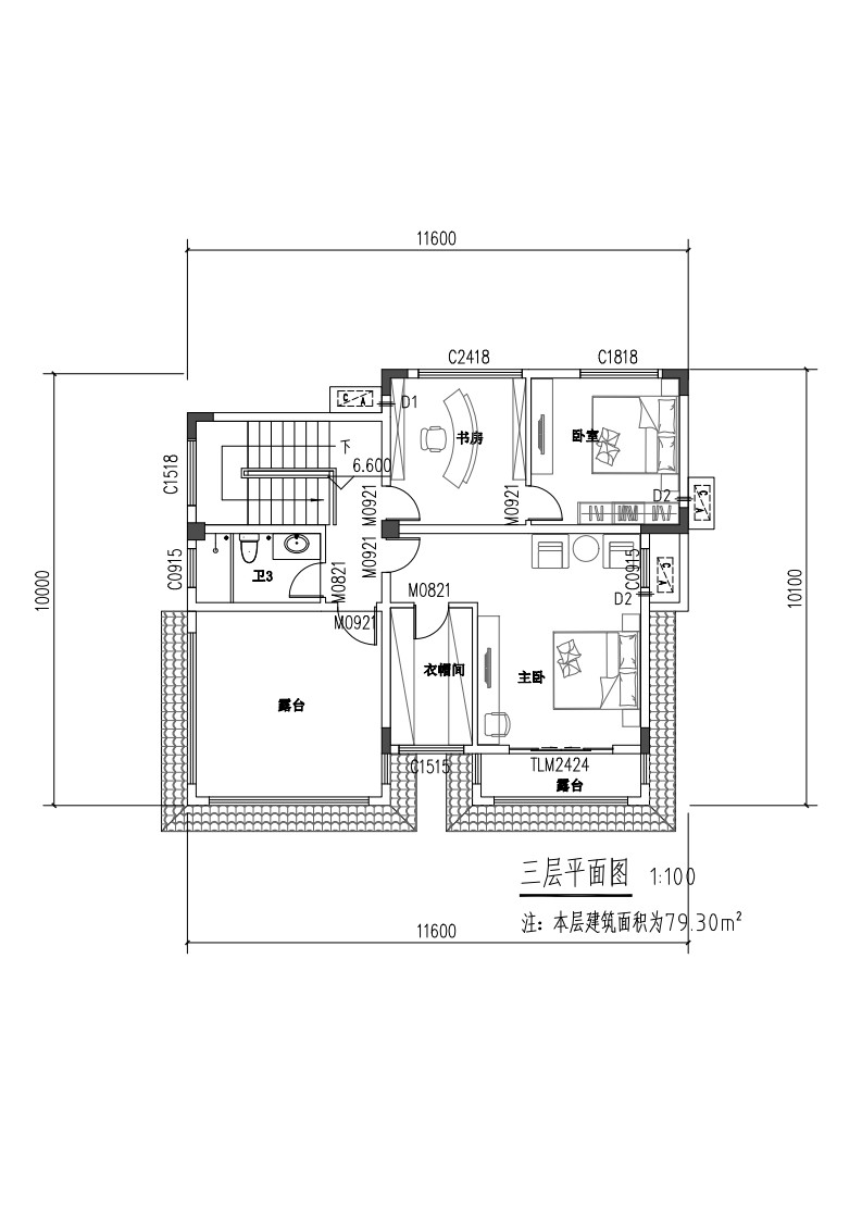 房屋设计图纸 施工图图片