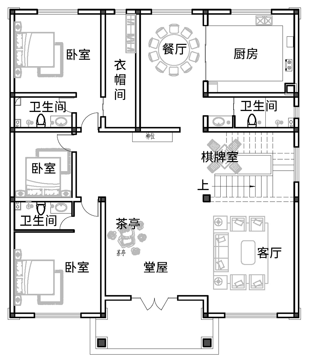 15x16二層別墅設計全套圖紙 - 鄉村住宅在線