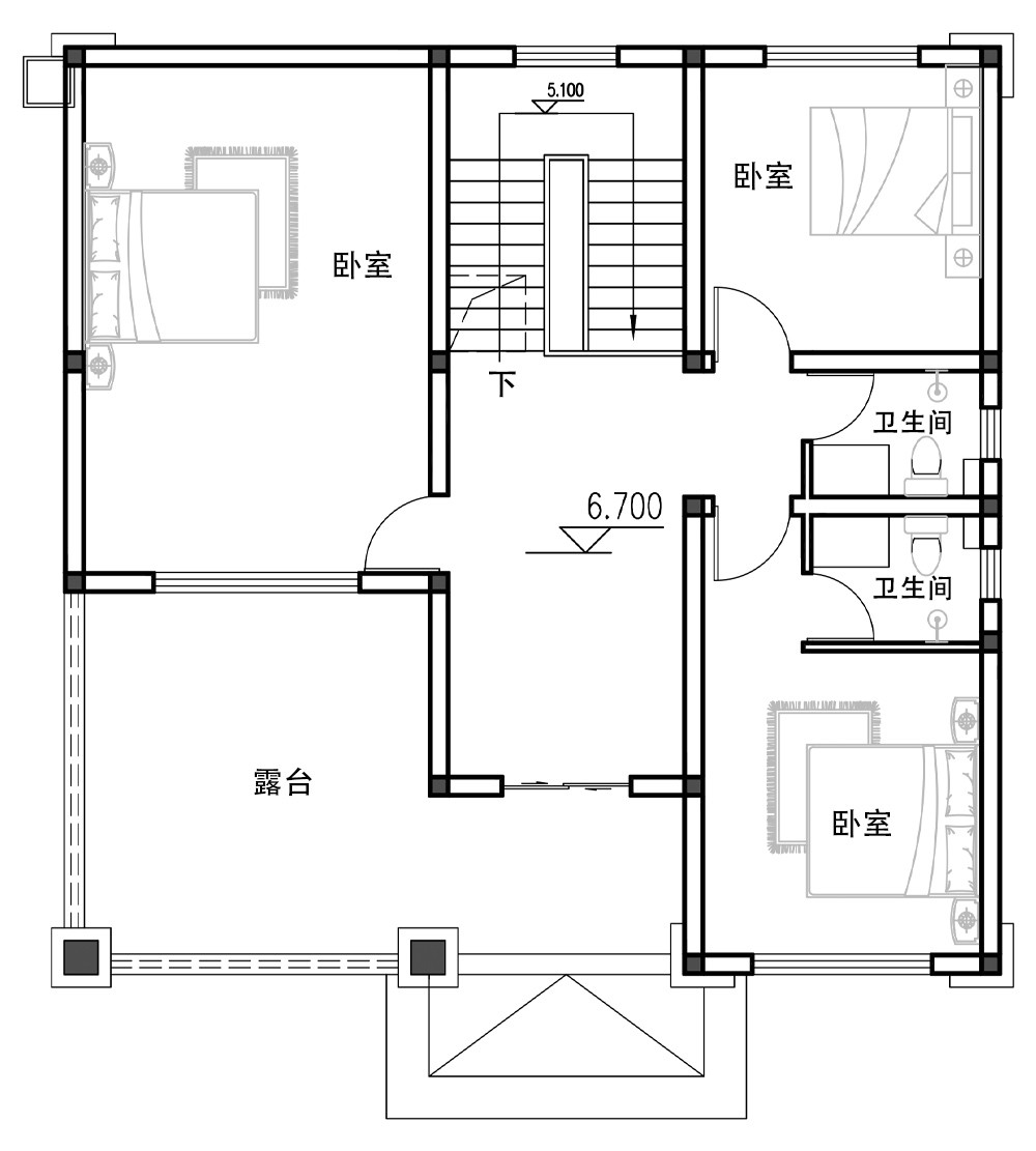 14x11三層別墅設計全套圖紙 - 鄉村住宅在線