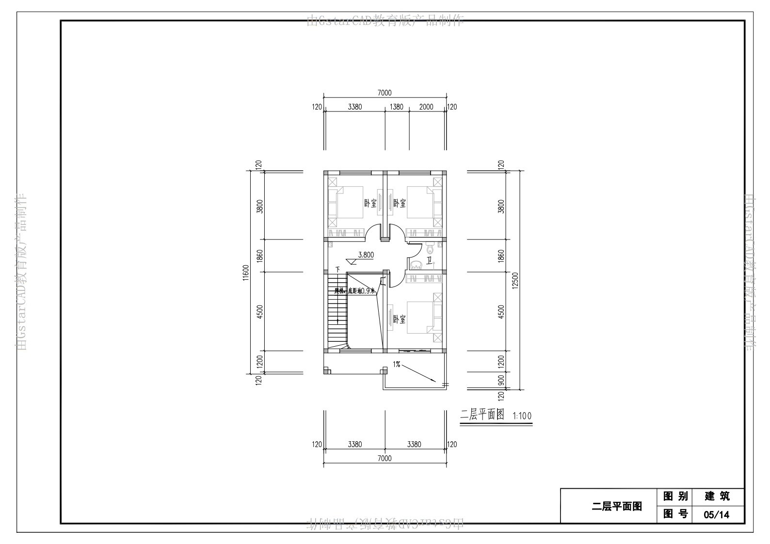 歐式二層別墅設計圖平面圖