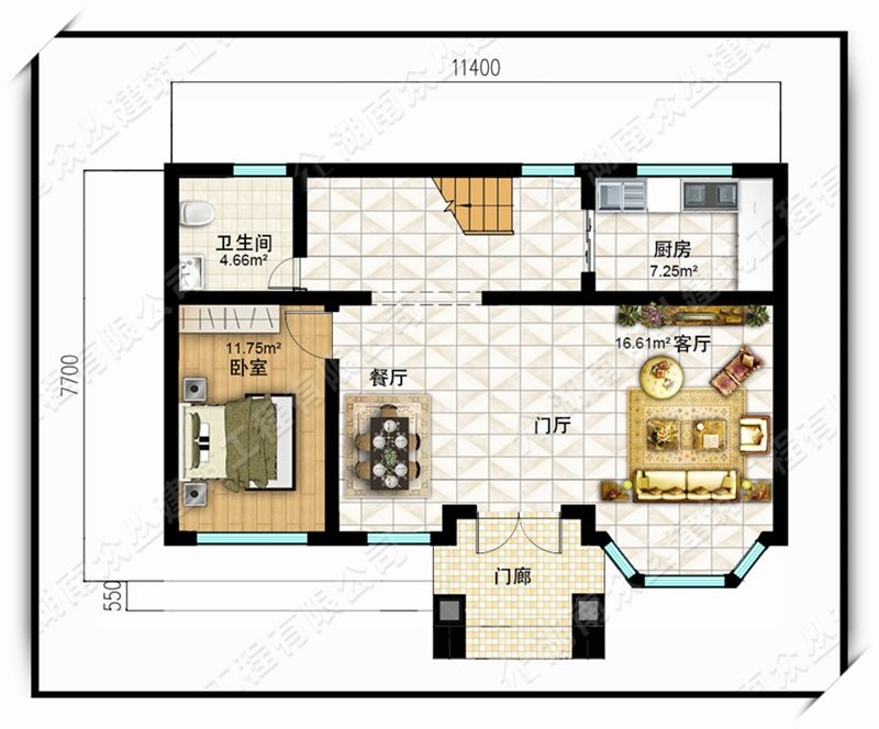 三层简欧占地85平乡村别墅设计图纸简约实用 乡村住宅在线