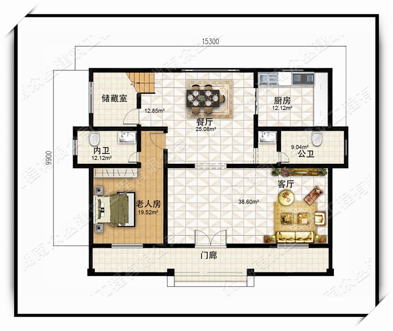 14x10二层平顶欧式农村自建房,简单有个性,45w起 住宅在线