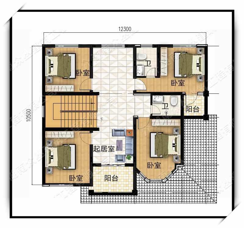 二層歐式帶堂屋農村自建房別墅設計施工圖 - 鄉村住宅在線