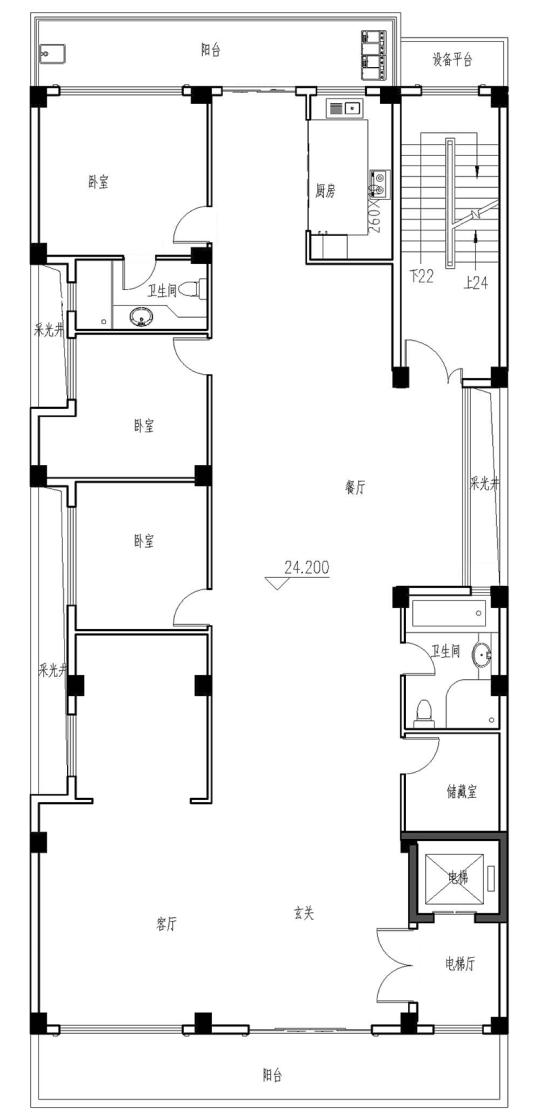 新中式五层以上别墅设计图施工图
