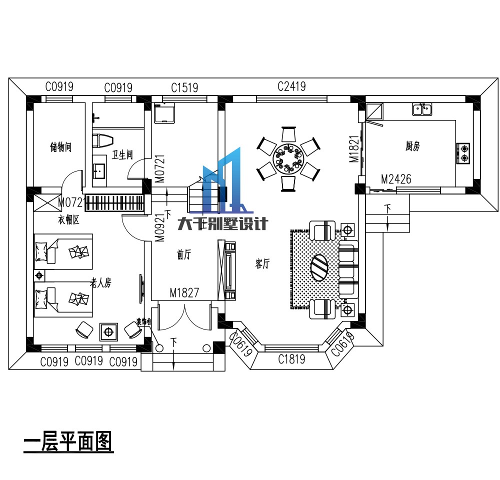 3000平豪华别墅平面图图片