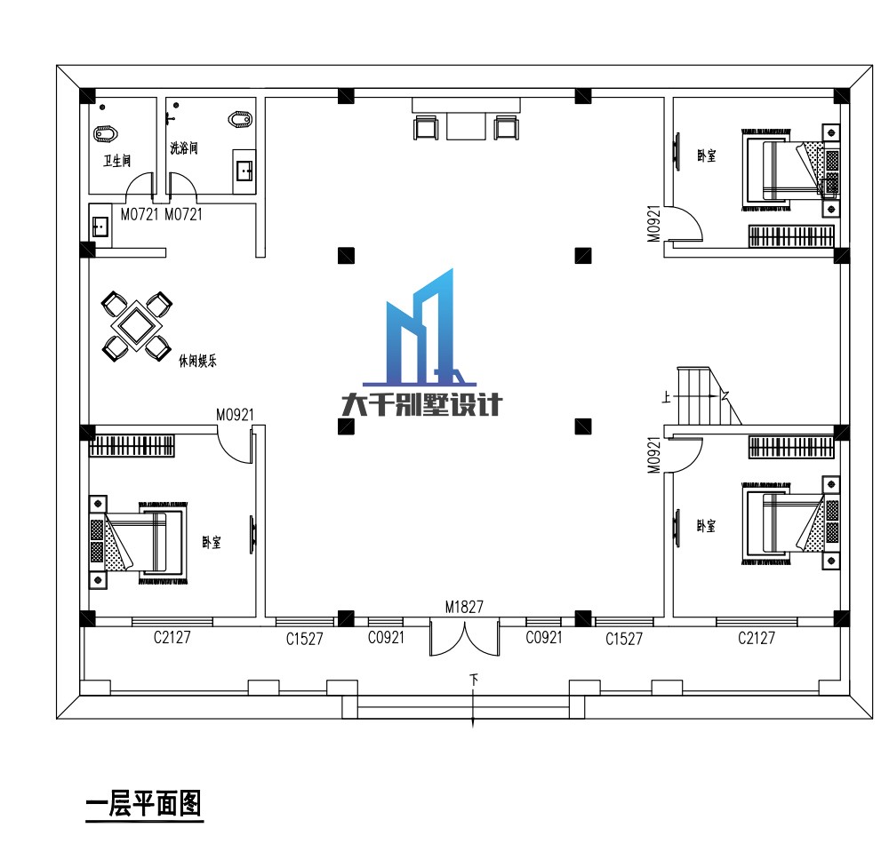 現代三層別墅設計圖平面圖