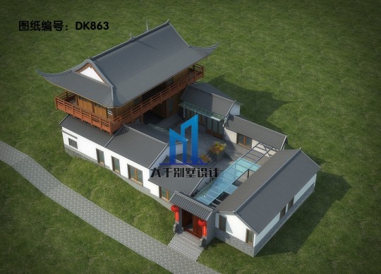 中式一层别墅设计图效果图