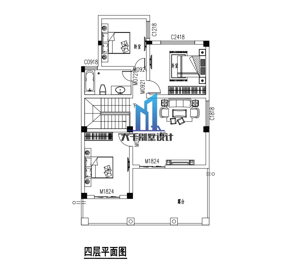 四层商住一体房设计图图片