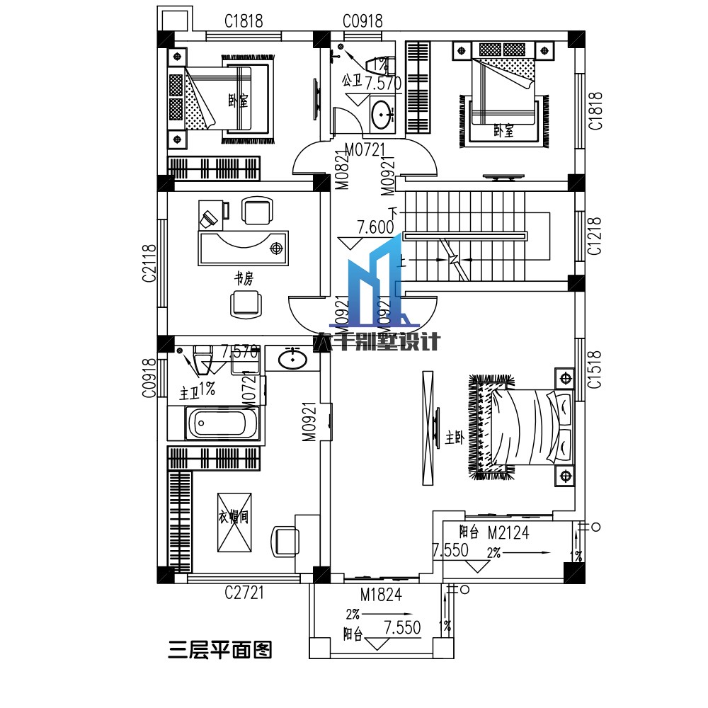 10x14米农村建房图纸图片