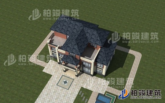 新中式三层别墅设计图效果图
