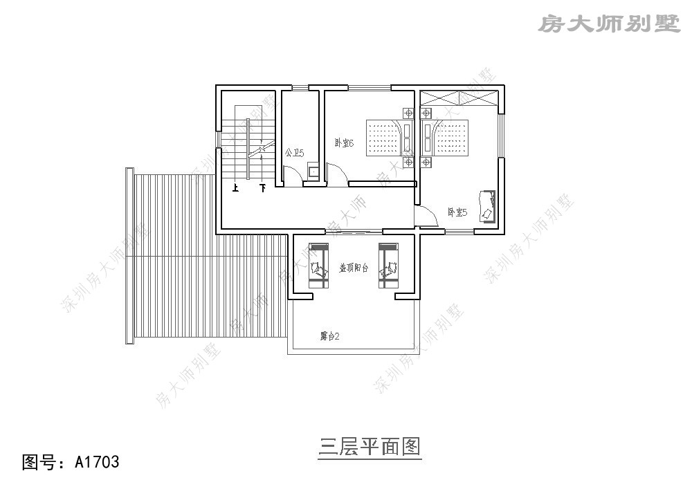 中式三層別墅設計圖平面圖