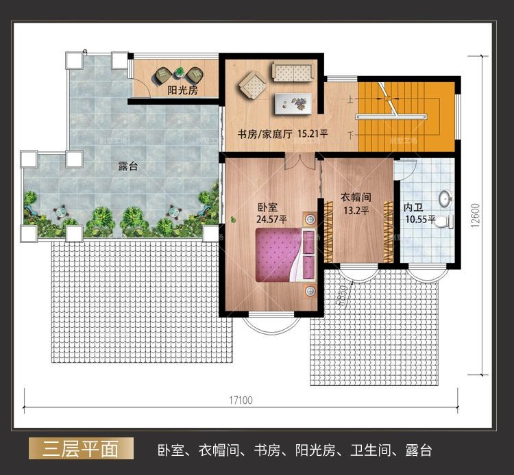 農村三層托斯卡納花園別墅全套設計 - 住宅在線